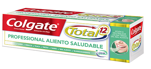 Crema Dental Colgate Total<sup>®</sup> 12 Professional Aliento Saludable