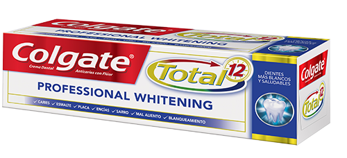 Crema Dental Colgate<sup>®</sup> Total 12 Professional Whitening