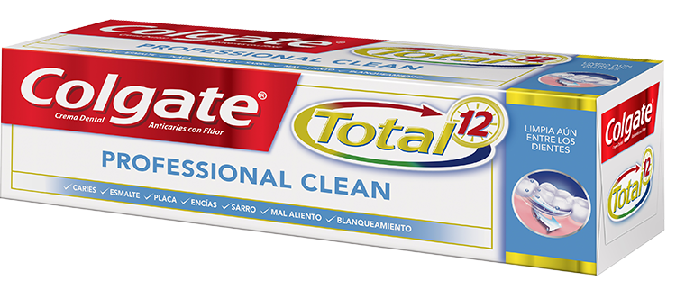 Crema Dental Colgate<sup>®</sup> Total 12 Professional Clean