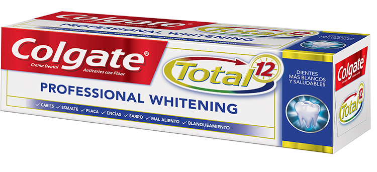 Crema Dental Colgate<sup>®</sup> Total 12 Professional Whitening